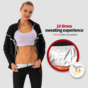 long sleeve sauna jacket top sauna pants