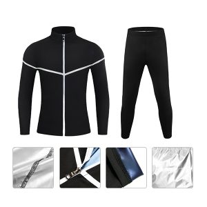 sauna sweat jacket with zipper for men and women