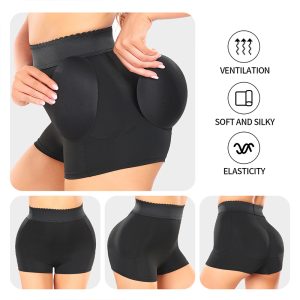 non slip hip padded body shaping shorts hip lifting three dimensional