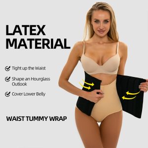 plus size sports waist trainer with zipper