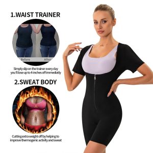 slimming sauna suit full body waist trainer 3 in 1