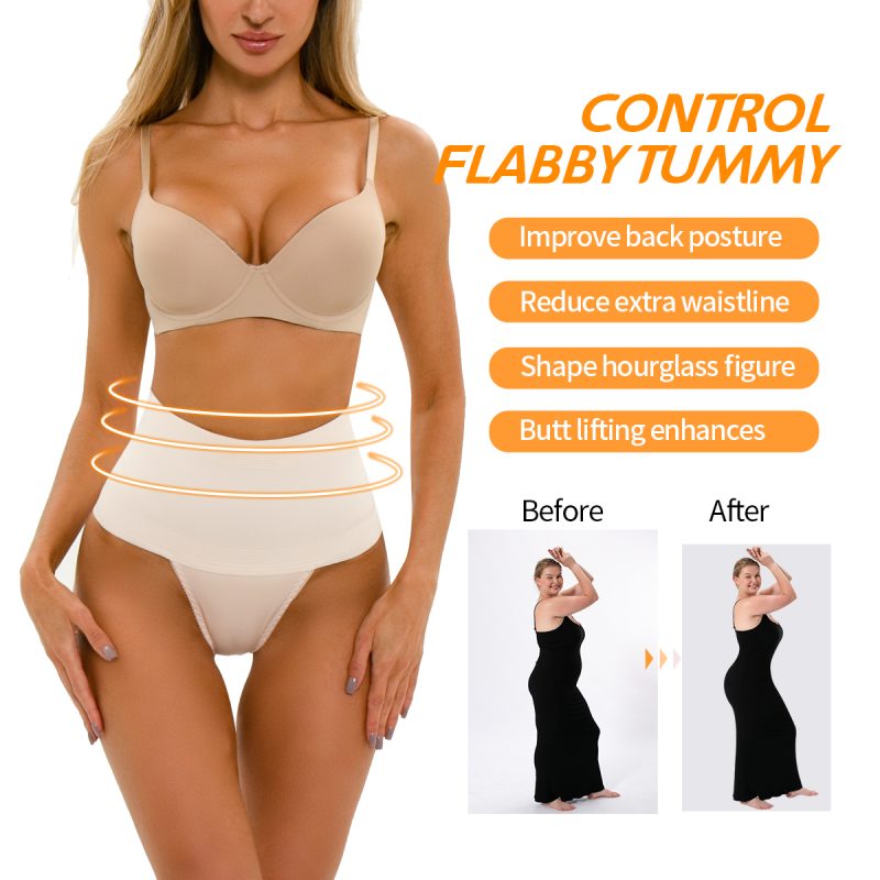 waist cincher tummy control thong panty shaper for women