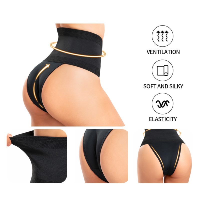 waist cincher tummy control thong panty shaper for women