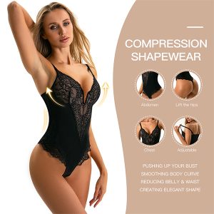 women's lace tight shapewear bodysuit