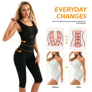 tummy control thigh body shaper short waist trainer bodysuit