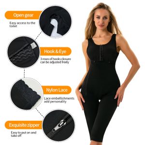 Full Body Shapewear with Side Zippers for Women