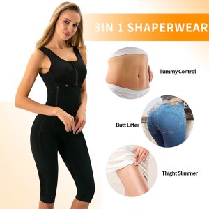 Full Body Shapewear with Side Zippers for Women