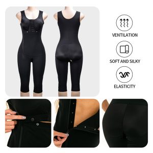 tummy control thigh body shaper short waist trainer bodysuit