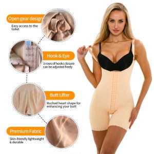 Women's Abdominal High Compression Open Bust Bodysuits