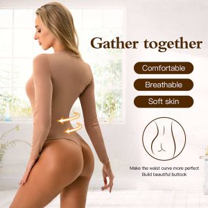 fashionable and comfortable long-sleeved body shaper