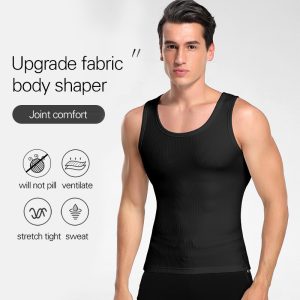 men compression slimming sleeveless body shape