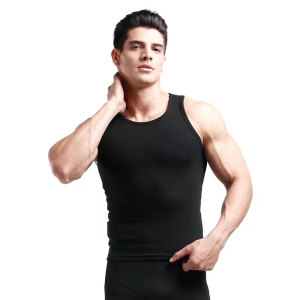 men compression slimming sleeveless body shape