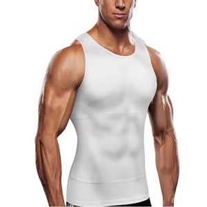 men's sleeveless tummy control tank top