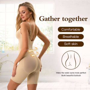 women's faja mid-thigh butt lift seamless body shaper