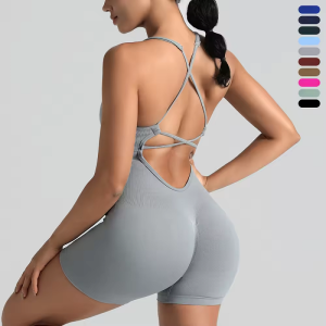 women's sexy backless yoga jumpsuit