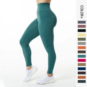 women's pure thick hip lifting seamless yoga leggings