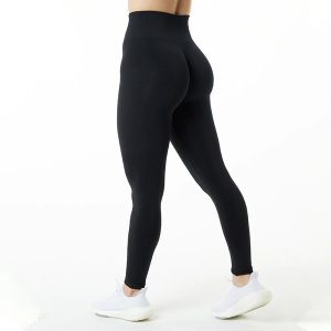 women's pure thick hip lifting seamless yoga leggings