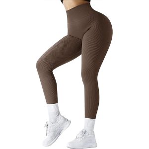 women's seamless peach tight waist yoga leggings