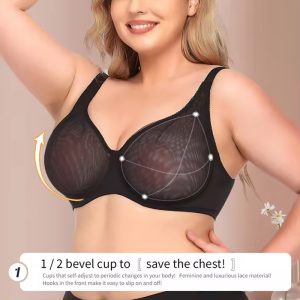 women's sexy sheer balconette plus size bras