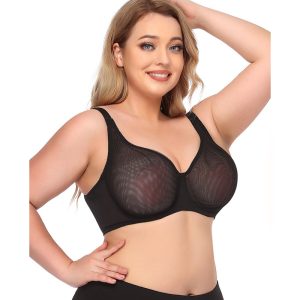 women's sexy sheer balconette plus size bras