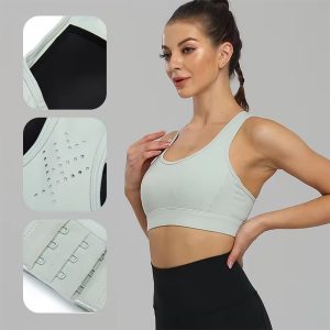 Women's Shockproof Push Up Crop Fitness Yoga Bra