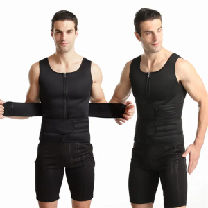 (yumesilm)men's waist slimming tummy control sauna tops