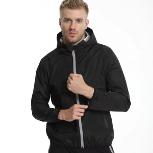 (yumesilm)men's breathable slimming workout sauna jacket