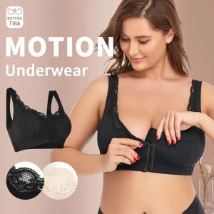 women's push up front opening breathable bra