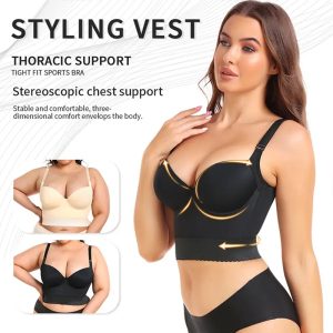 women's plus size smoothing deep cup bra