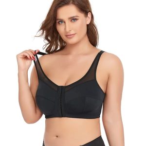 yumesilm women's seamless front opening adjustment bbl bra