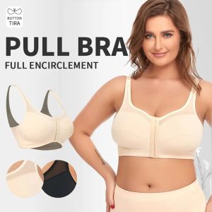 yumesilm women's seamless front opening adjustment bbl bra