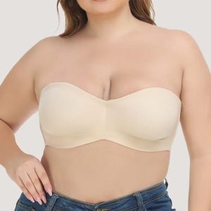 yumesilm women's sexy smooth strapless plus size lingerie