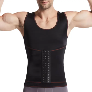 men's hook and eye quick dry tight tummy vest