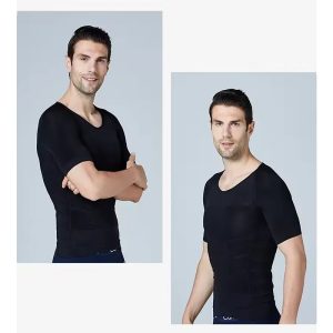 men's quick dry fitness shaping t shirt