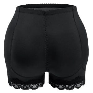 women's breathable lace butt padded briefs