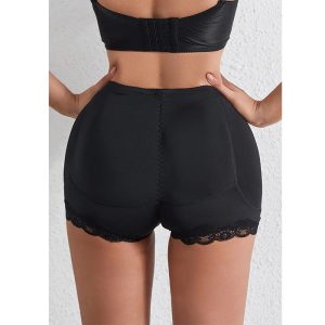 women's breathable lace butt padded briefs