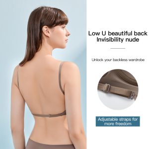 women's sexy u shaped low back bra