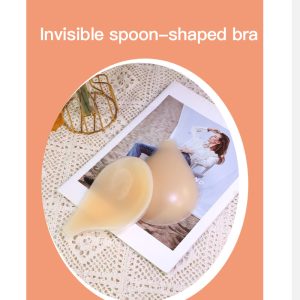 women's invisible spoon shaped sticky bra