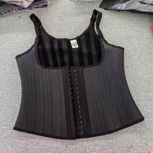 women latex waist trainer vest