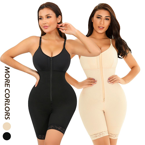 yumesilm wholesale plus size full body slimming shapewear with zipper