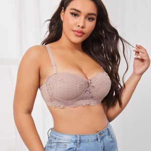 women's breathable lace plus size bra