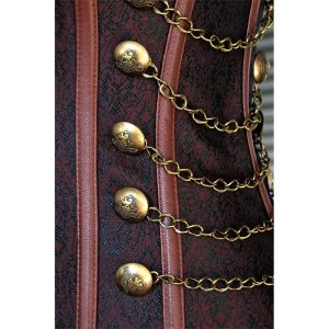 women's gothic adjustable lace-up punk corset