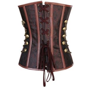 women's gothic adjustable lace-up punk corset