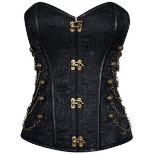 yumesilm women's gothic adjustable lace-up punk corset