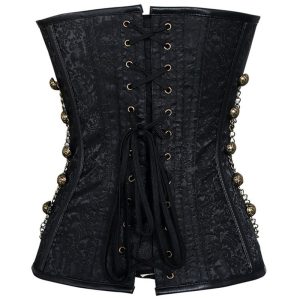 women's gothic adjustable lace-up punk corset