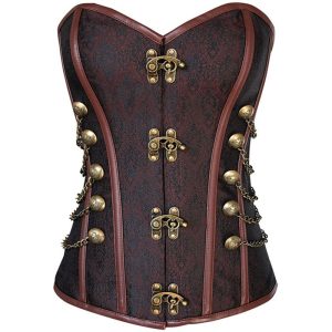 Wholesale Women's Classic Gothic Lock Adjustable Lace-Up Punk Corset Yume Silm