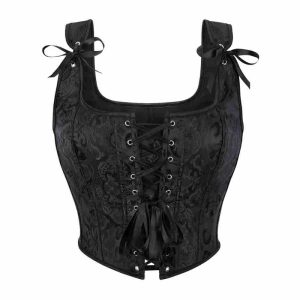 yumesilm vintage suspender corset