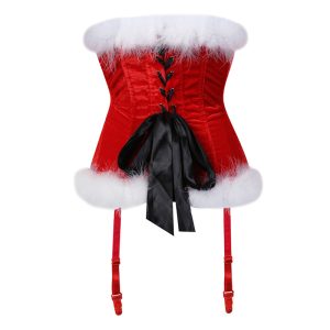 plus size christmas bow tie corset top Yume Silm