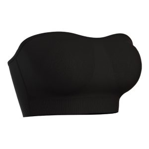 black plus size one piece seamless non-slip silicone bra