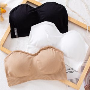 plus size one piece seamless non-slip silicone bra